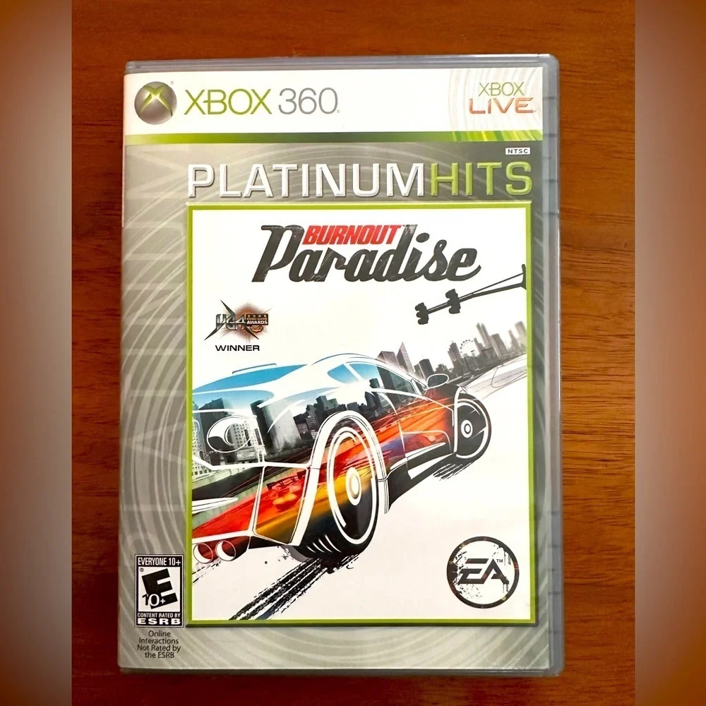 Burnout Paradise (Microsoft Xbox 360, 2009) Includes Case & Disk, No Manual